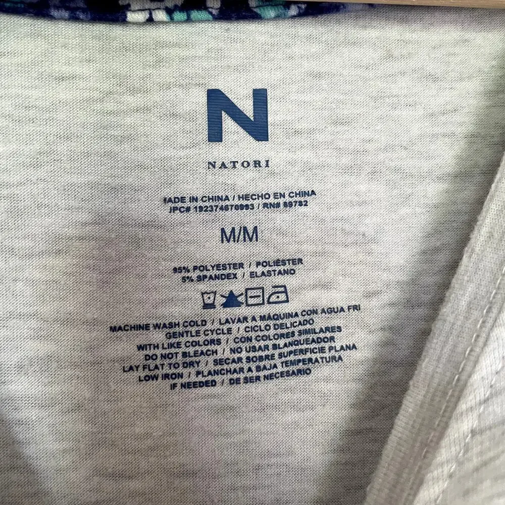 Natori grey night‎ gown sleep shirt women's size medium casual comfortable
